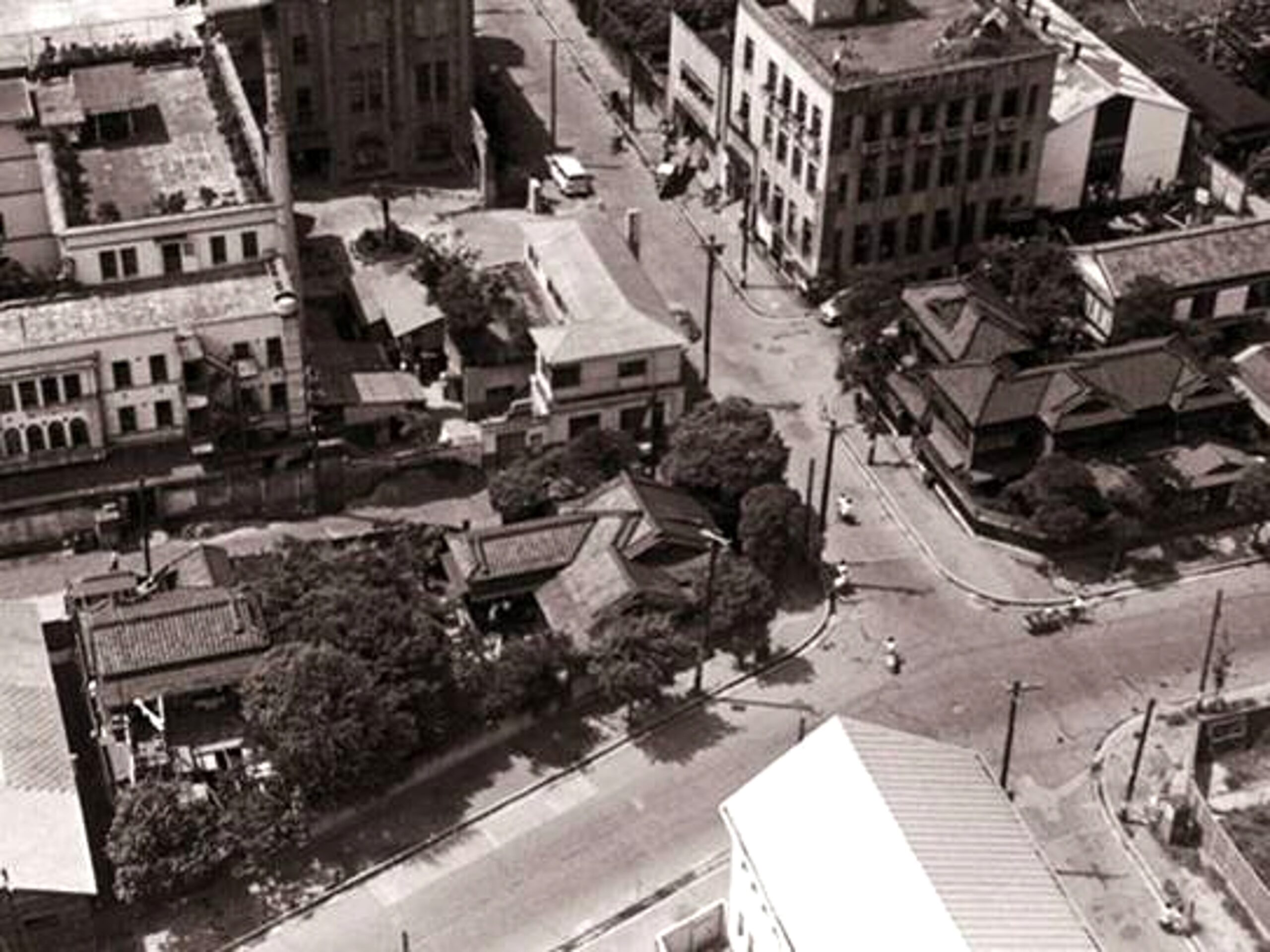 a black and white Image of Tokyo under developement