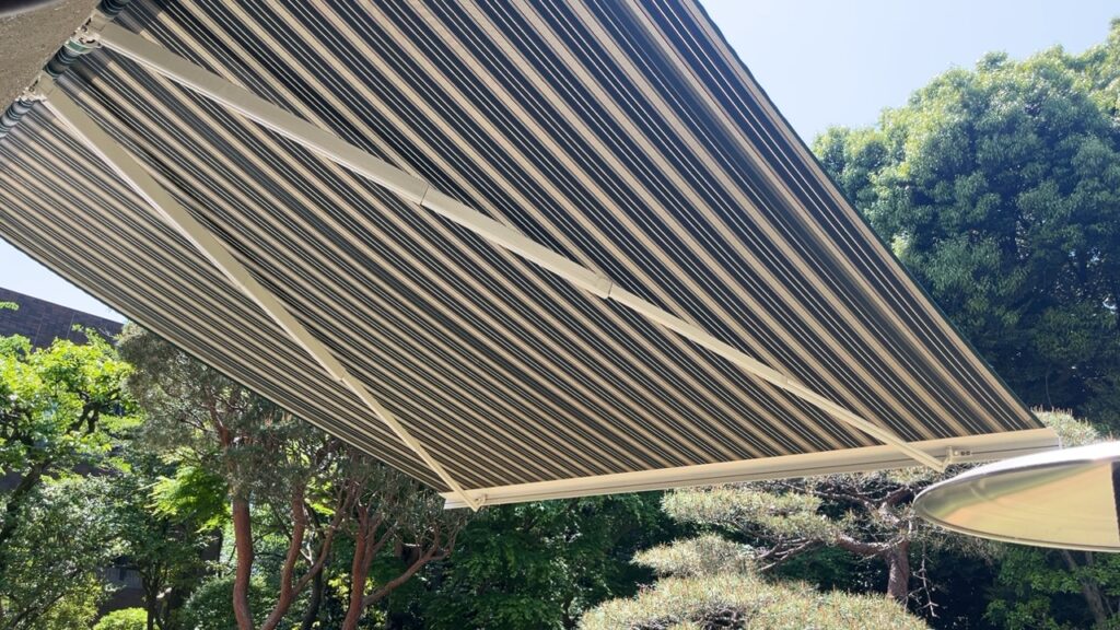 awning at Swiss embassy Japan