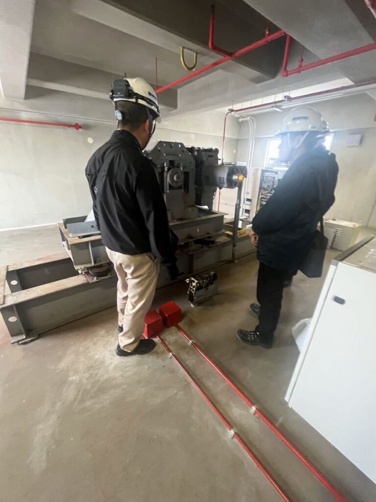 PDFM workers maintaining and repairing Vertical Transportation Equipment (VTE - Elevator) Systems